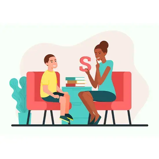 Illustration supporting child psychology learning